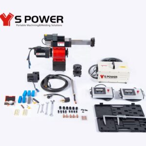 P230 portable shaft lathe mounted on shaft for in-situ turning